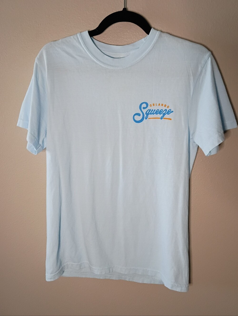 Orlando Squeeze Logo Tee Light Pickleball Short Sleeve Crew Neck Size S NWT